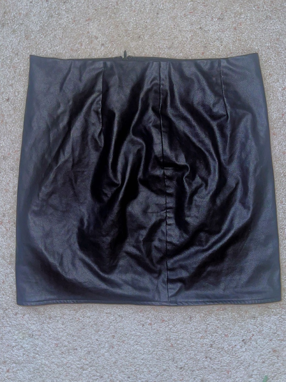 Revolve x Rumor Boutique Black Faux Leather Mini Skirt - Size Small